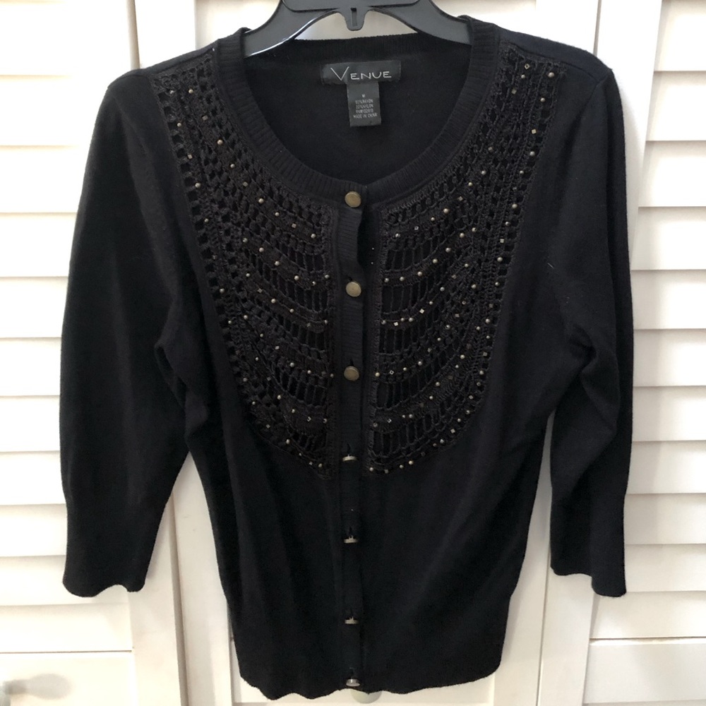 Venue•M•Black Sweater